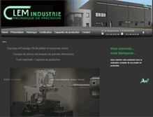Tablet Screenshot of clemindustrie.fr
